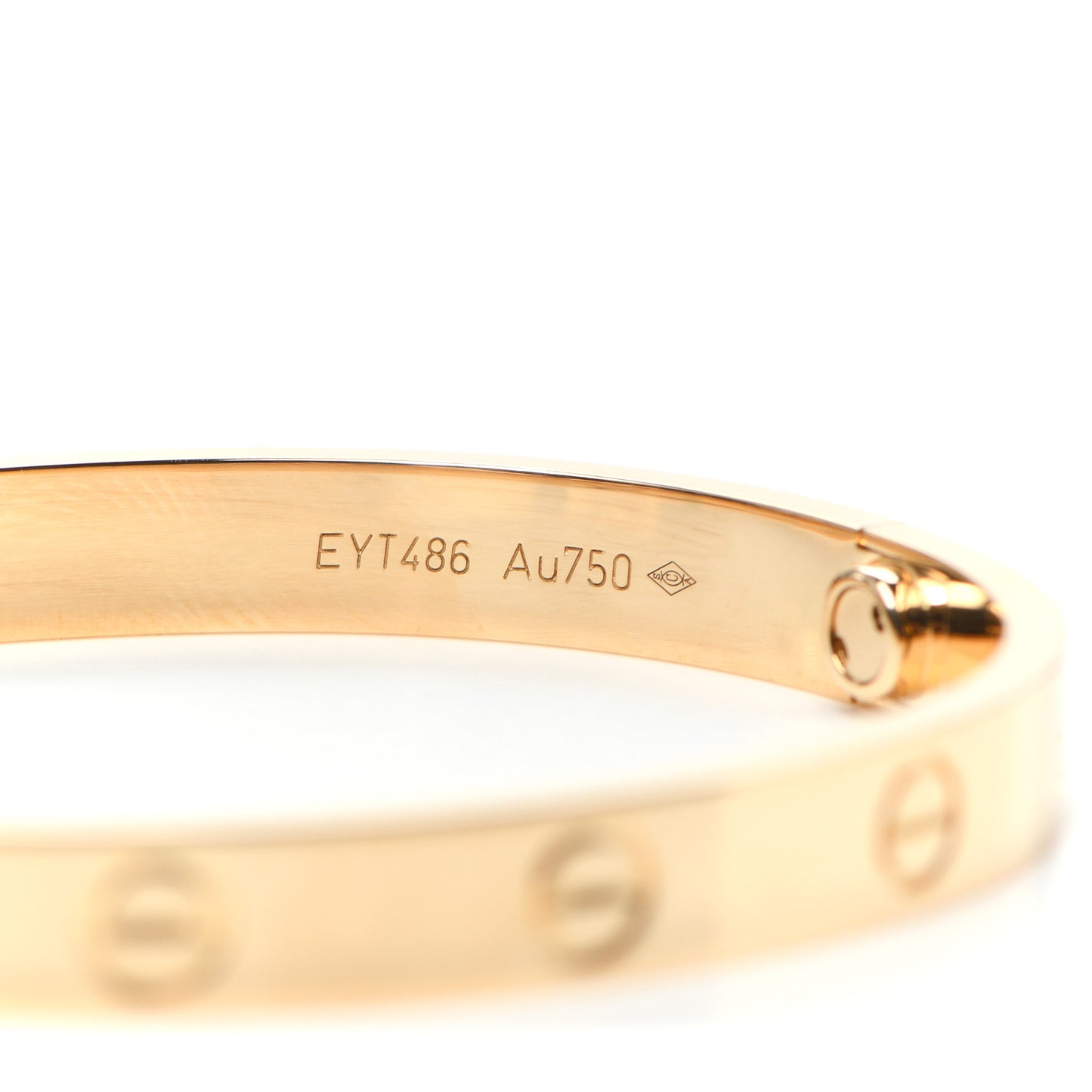 18K Yellow Gold LOVE Bracelet 16