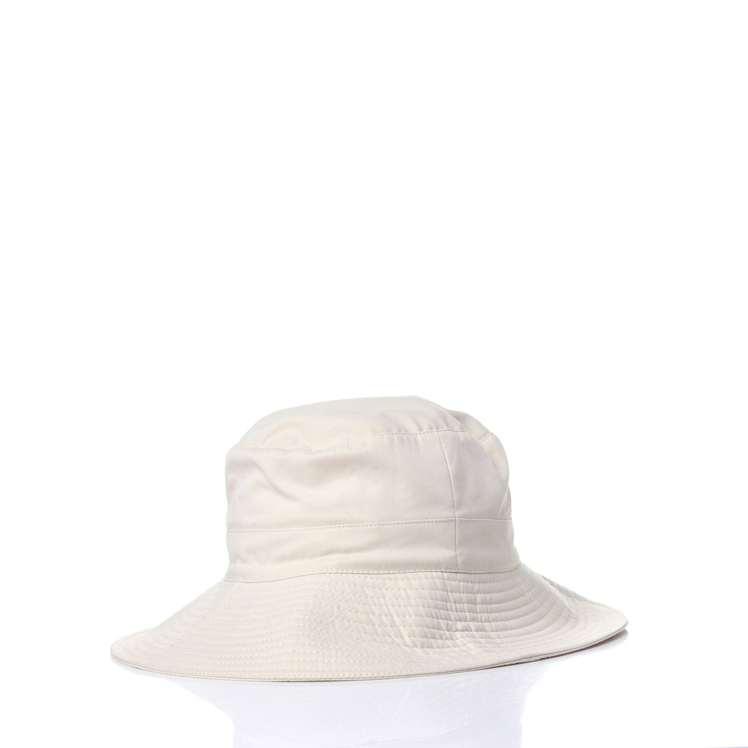 Hermes Polyester Nylon Bucket Hat 56 White 3 of 8