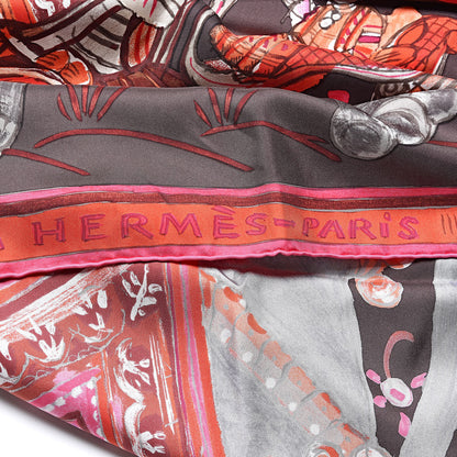 Hermes Silk Beloved India Scarf 90 6 of 6