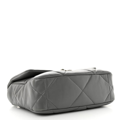 Chanel Lambskin Quilted Medium Chanel 19 Flap Dark Grey 4 of 10