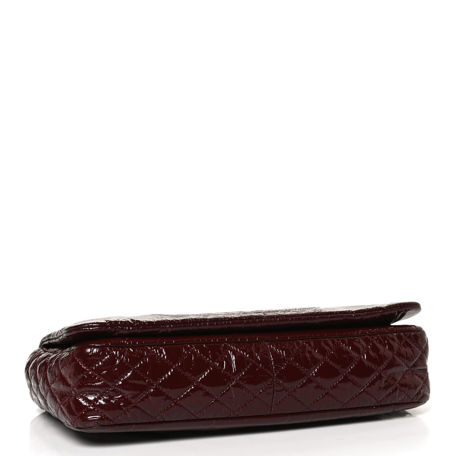 Chanel Vinyl Rock and Chain Medium Flap Bordeaux 3 of 9