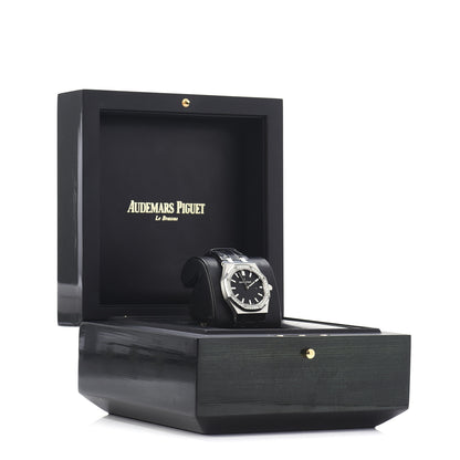 Audemars Piguet Stainless Steel Alligator Diamond 33mm Royal Oak Quartz Watch Black 67651ST.ZZ.D002CR.01 5 of 5