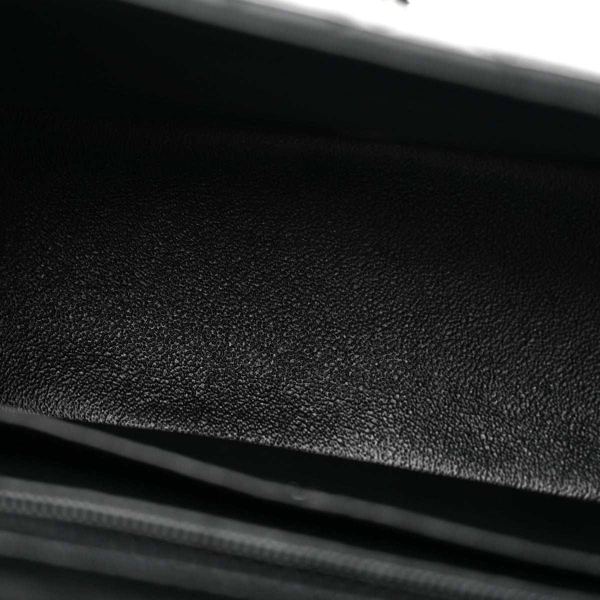 Lambskin Quilted Mini Square Flap Black