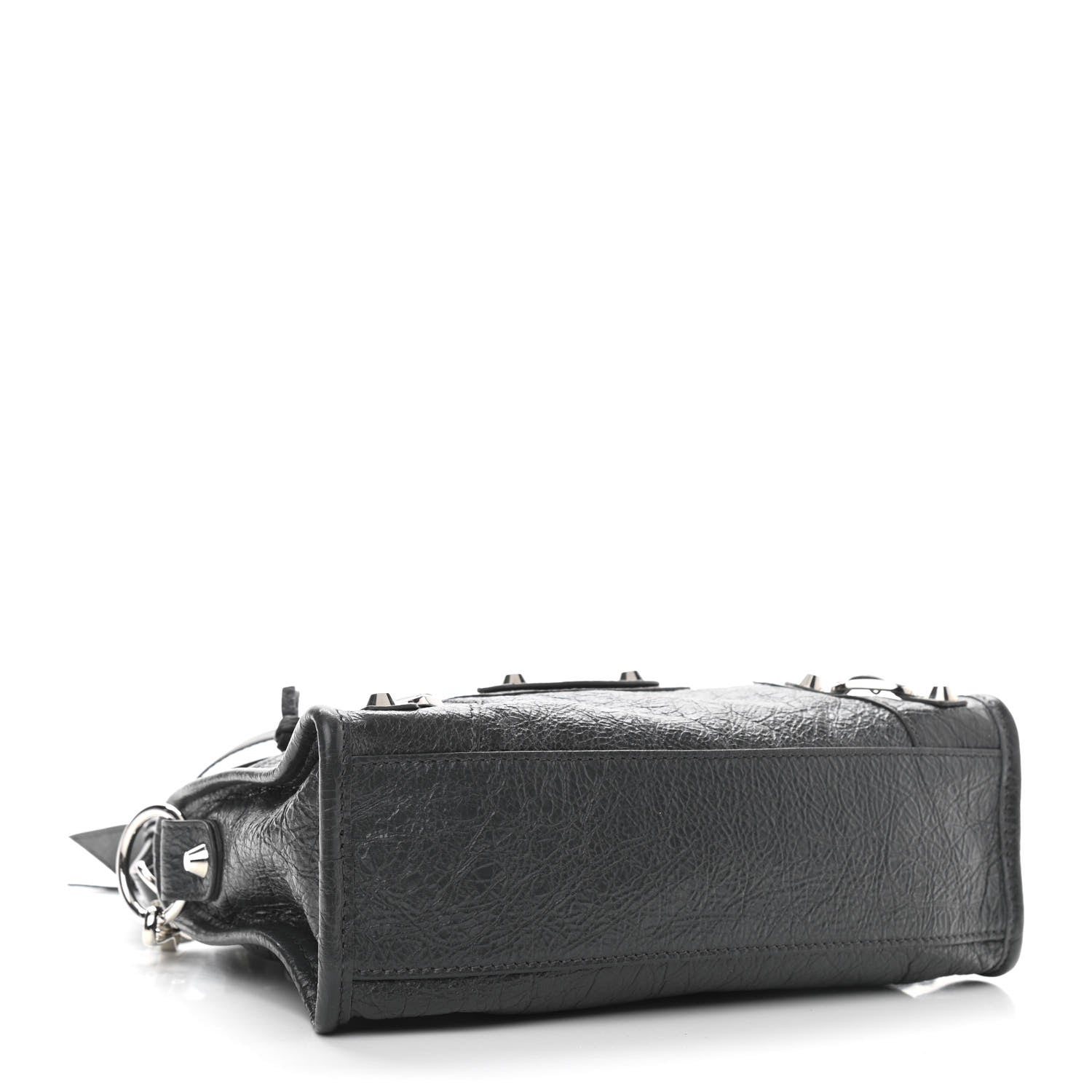 Balenciaga Agneau Classic Silver Hardware Mini City Gris Fossile 4 of 10