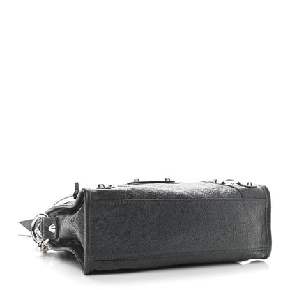 Balenciaga Agneau Classic Silver Hardware Mini City Gris Fossile 4 of 10