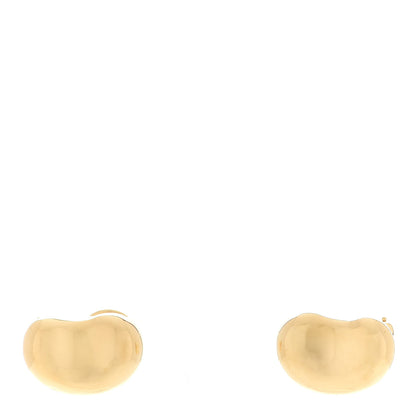 Tiffany 18K Yellow Gold 20mm Elsa Peretti Bean Design Clip-On Earrings 1 of 5