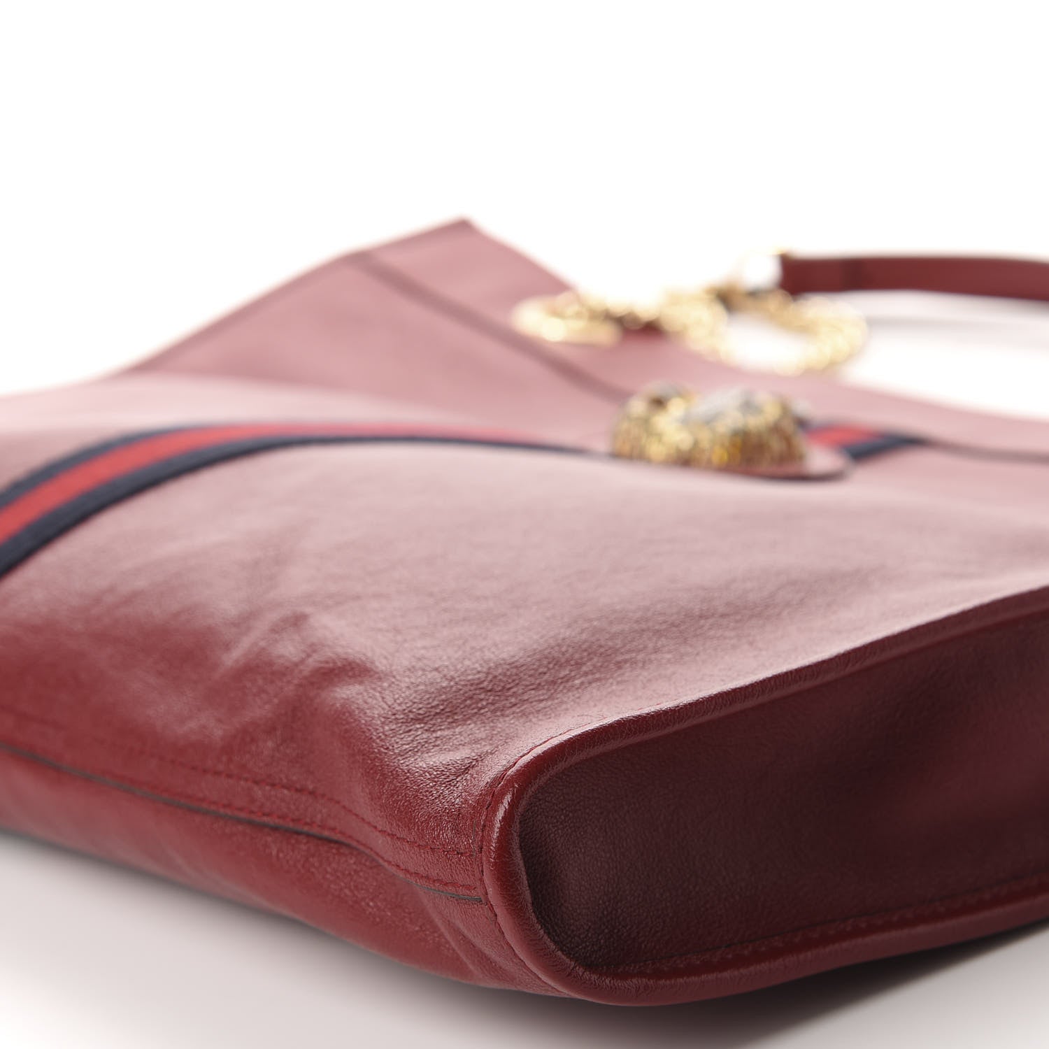 Gucci Calfskin Large Rajah Chain Tote Romantic Cherry 7 of 10