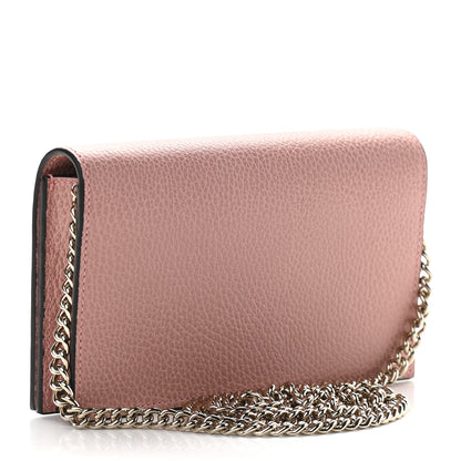 Gucci Dollar Calfskin Medium Betty Chain Wallet Soft Pink 3 of 8