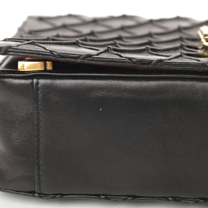 Marc Jacobs Natural Grain Calfskin Quilted Double J Quilted Bag Black 12 of 12