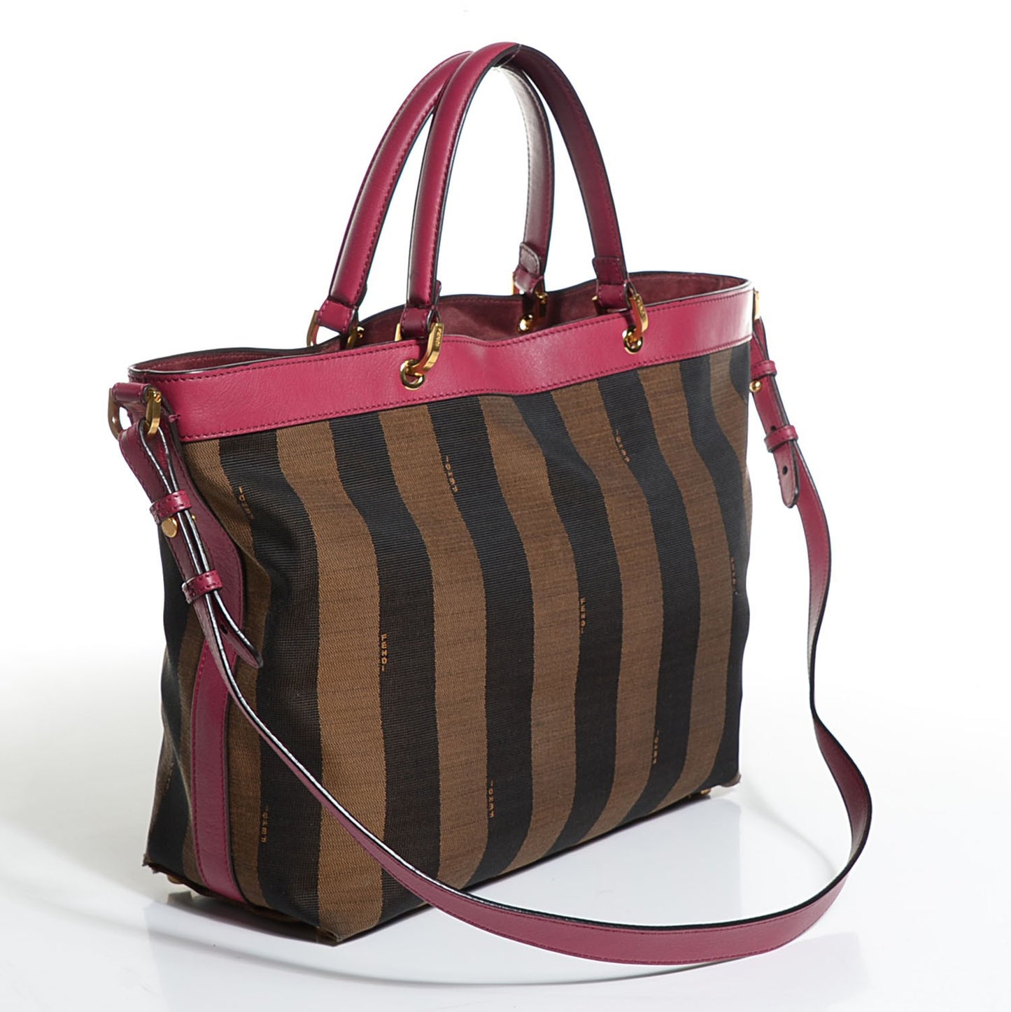 Pequin Vitello Shoulder Tote Tobacco Amarena