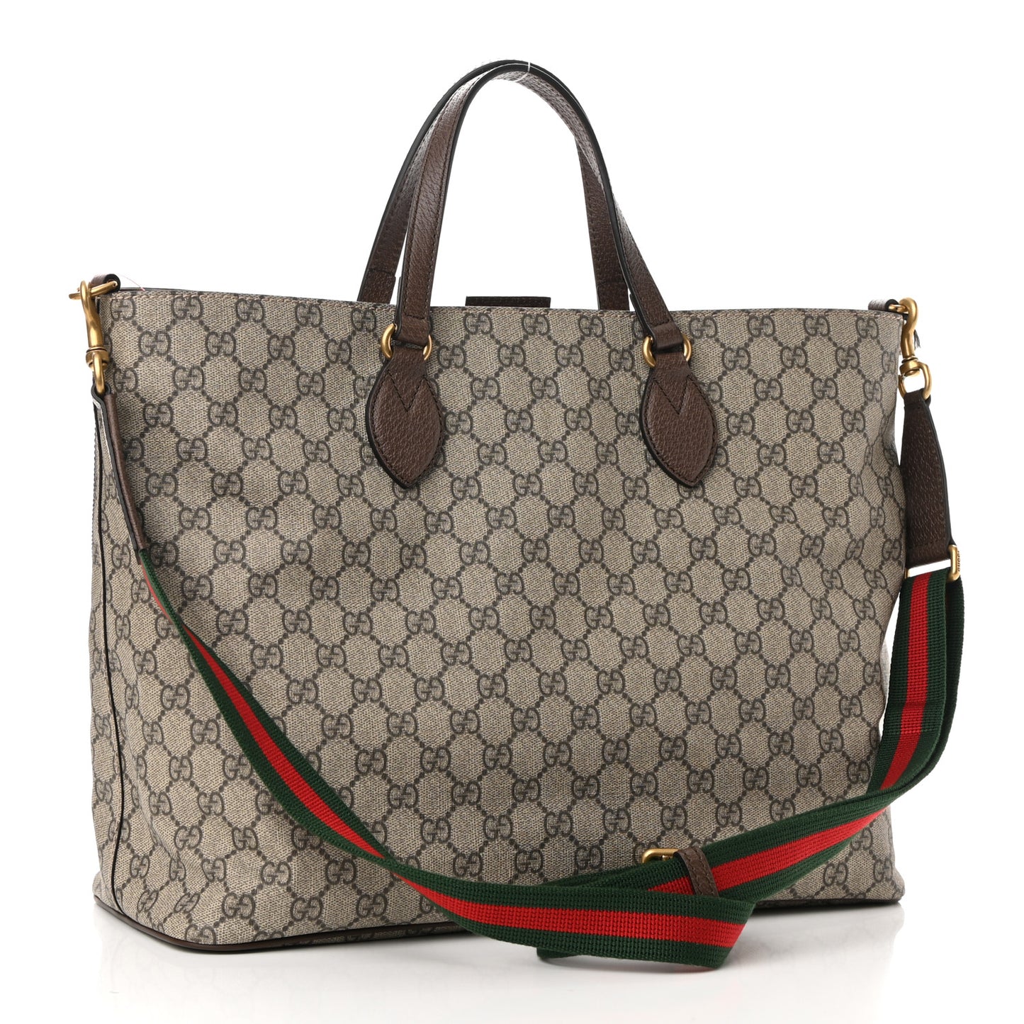 Soft GG Supreme Monogram Courrier Medium Crossbody Tote Beige New Acero