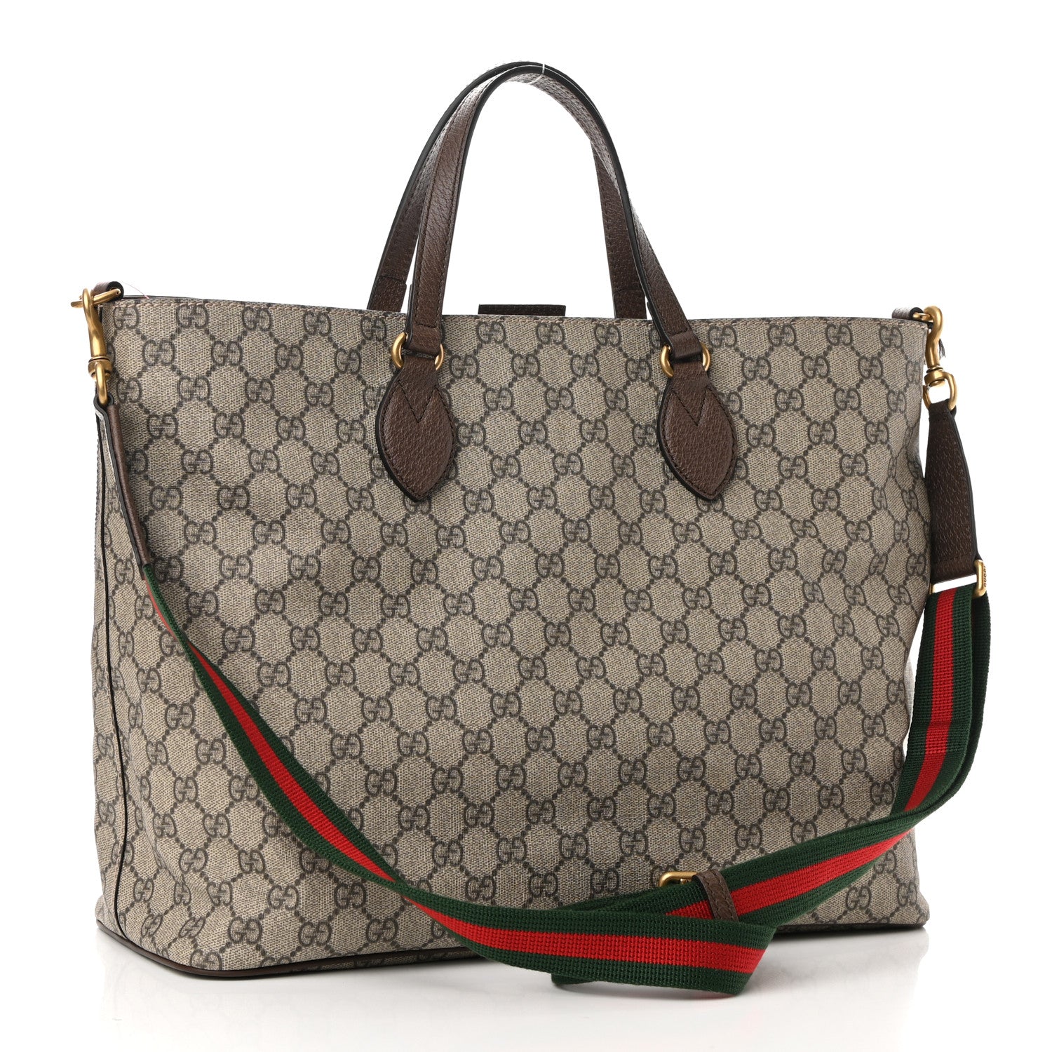 Gucci Soft GG Supreme Monogram Courrier Medium Crossbody Tote Beige New Acero 3 of 10