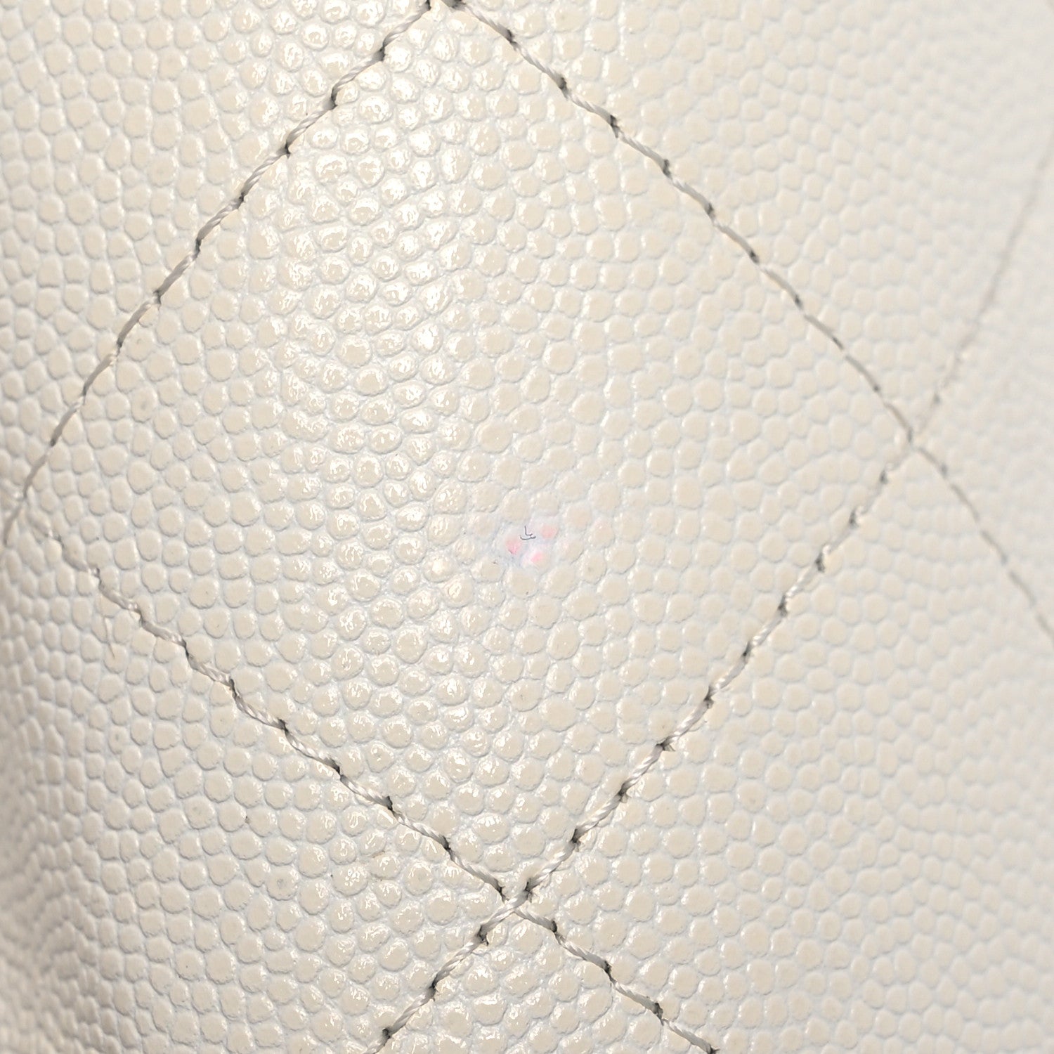 Chanel Caviar Quilted Jumbo Double Flap White 12 of 22