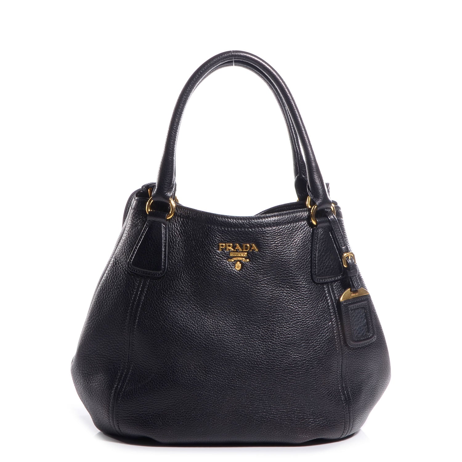 Prada Vitello Daino Medium Tote Nero Black 1 of 10