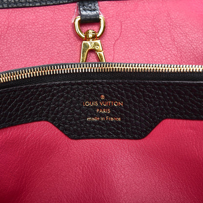Louis Vuitton Taurillon Capucines MM Black 6 of 10
