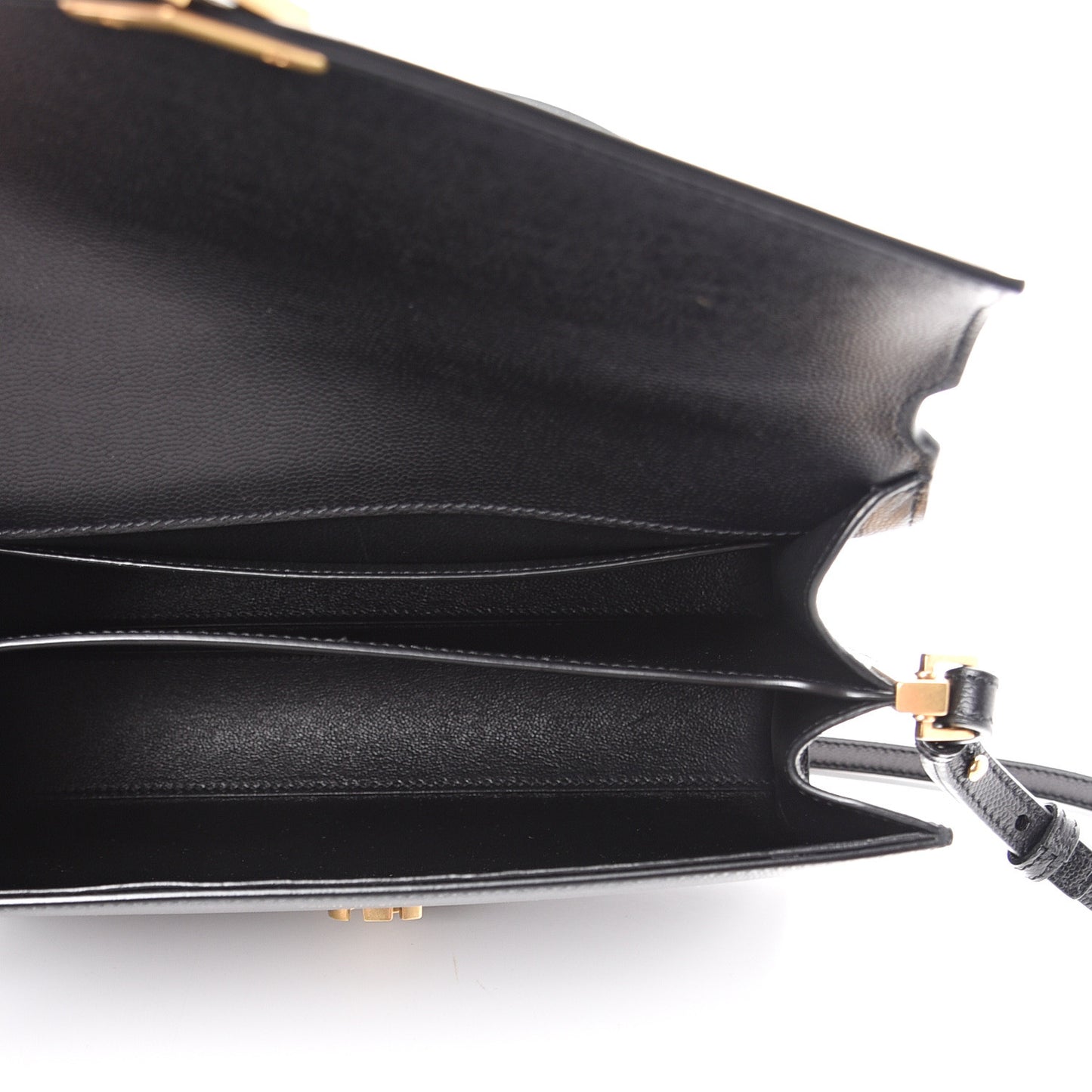 Grain de Poudre Medium Classic Monogram Cassandra Top Handle Black