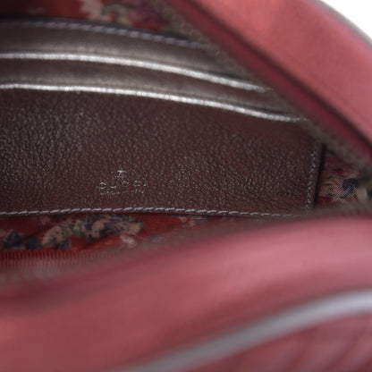 Gucci Laminated Nappa Trapuntata Mini Zumi Dome Shoulder Bag Rosso Marine Argento 8 of 10