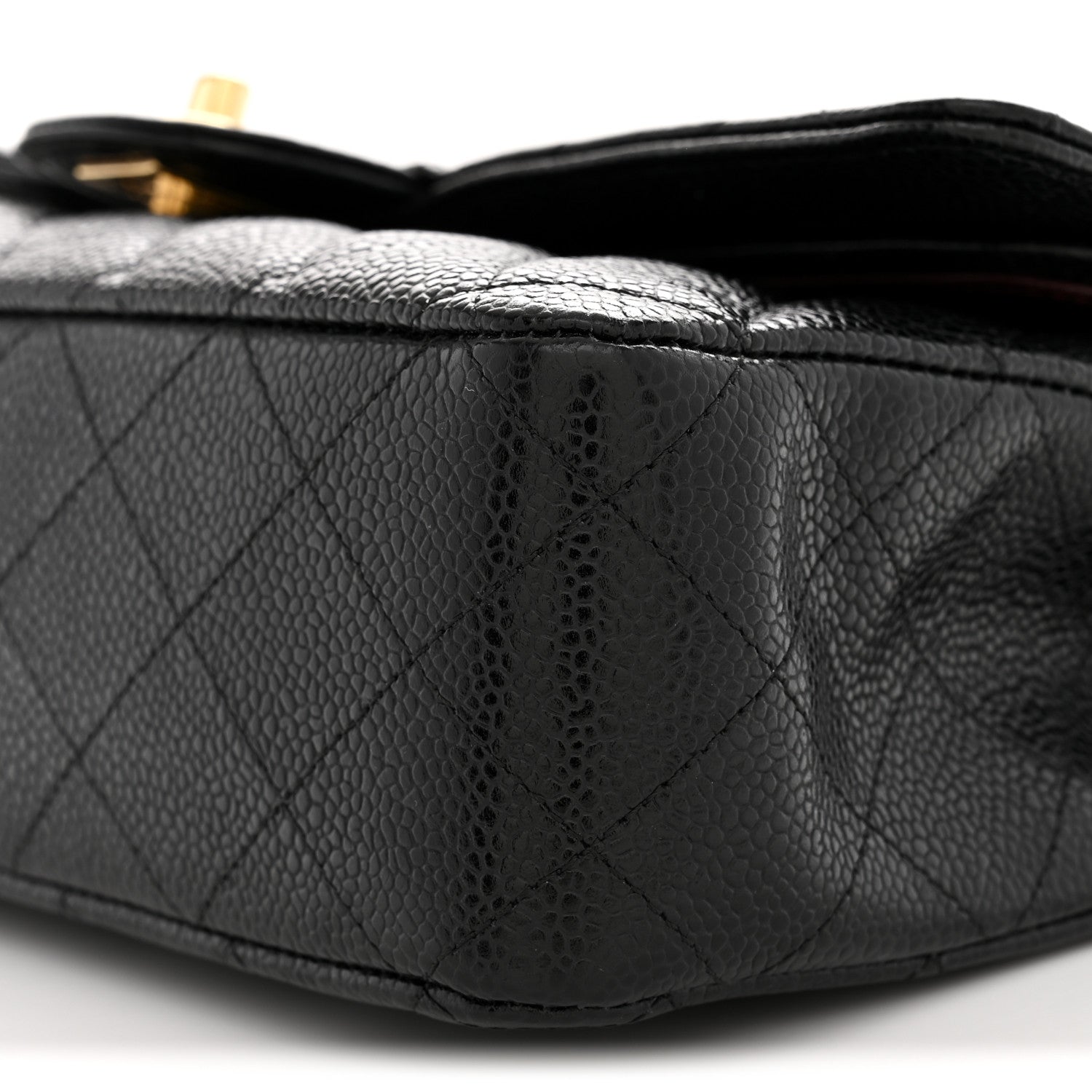 Chanel Caviar Quilted Medium Double Flap Black 10 of 14