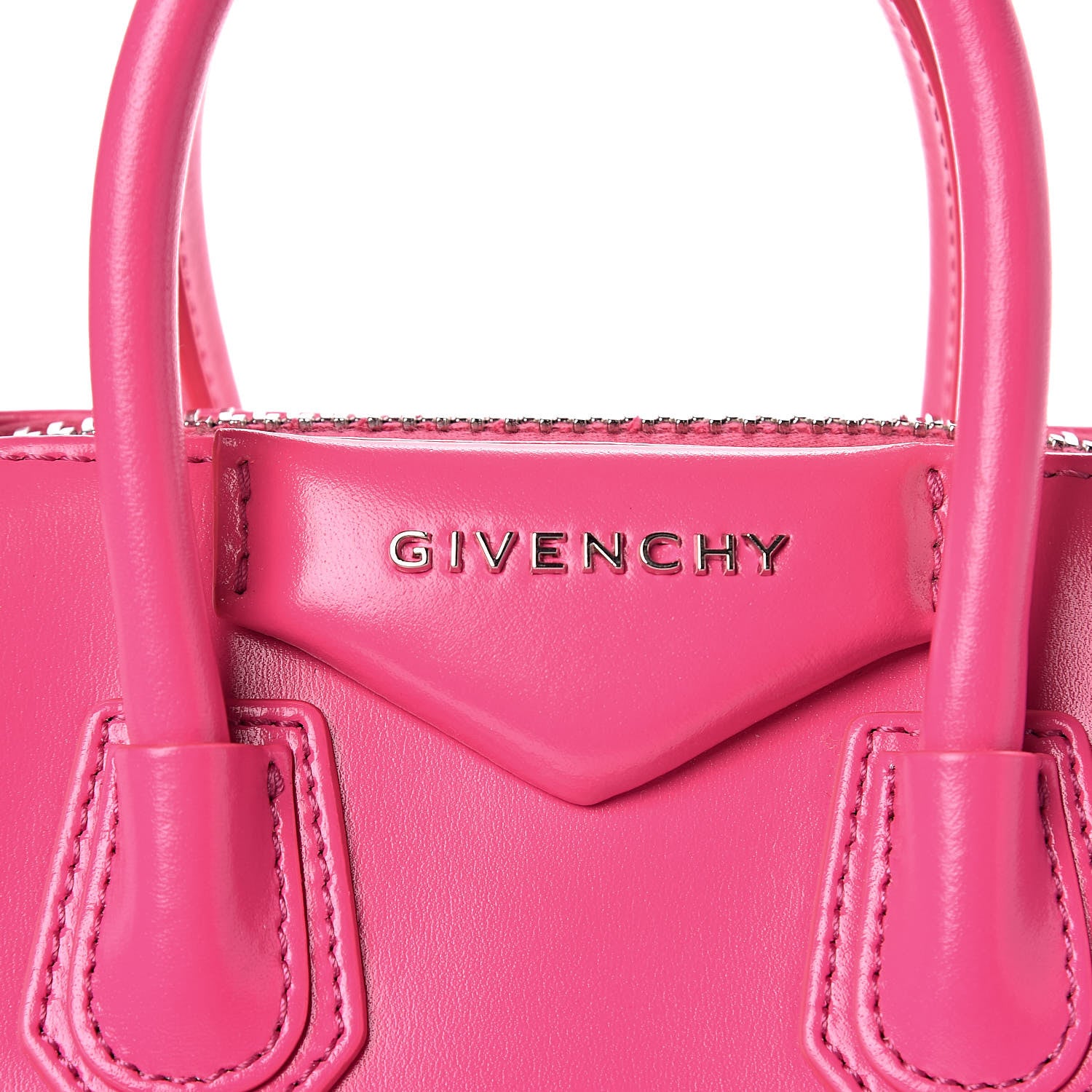 Givenchy Shiny Lord Calfskin Mini Antigona Shocking Pink 8 of 10
