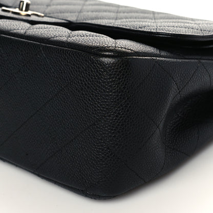Chanel Caviar Quilted Jumbo Double Flap Black 9 of 10