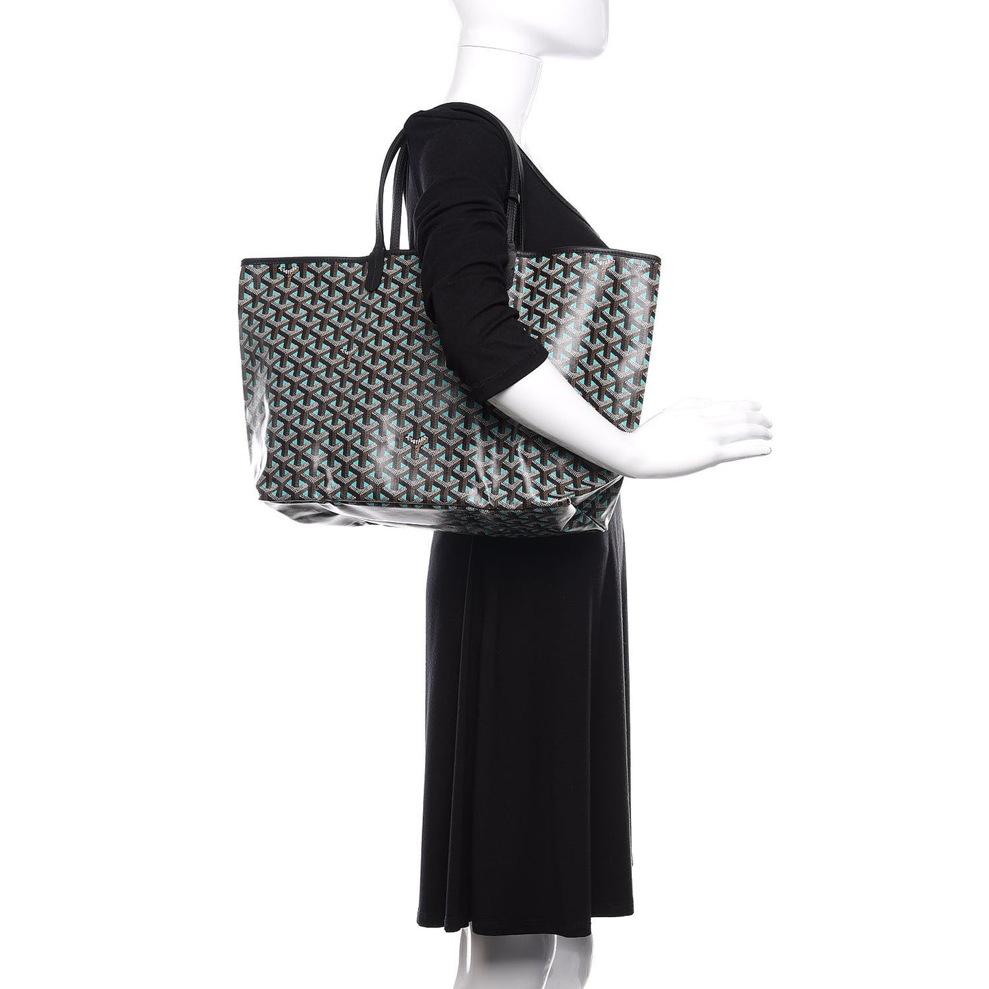 Goyardine Saint Louis Claire Voie PM Black Blue