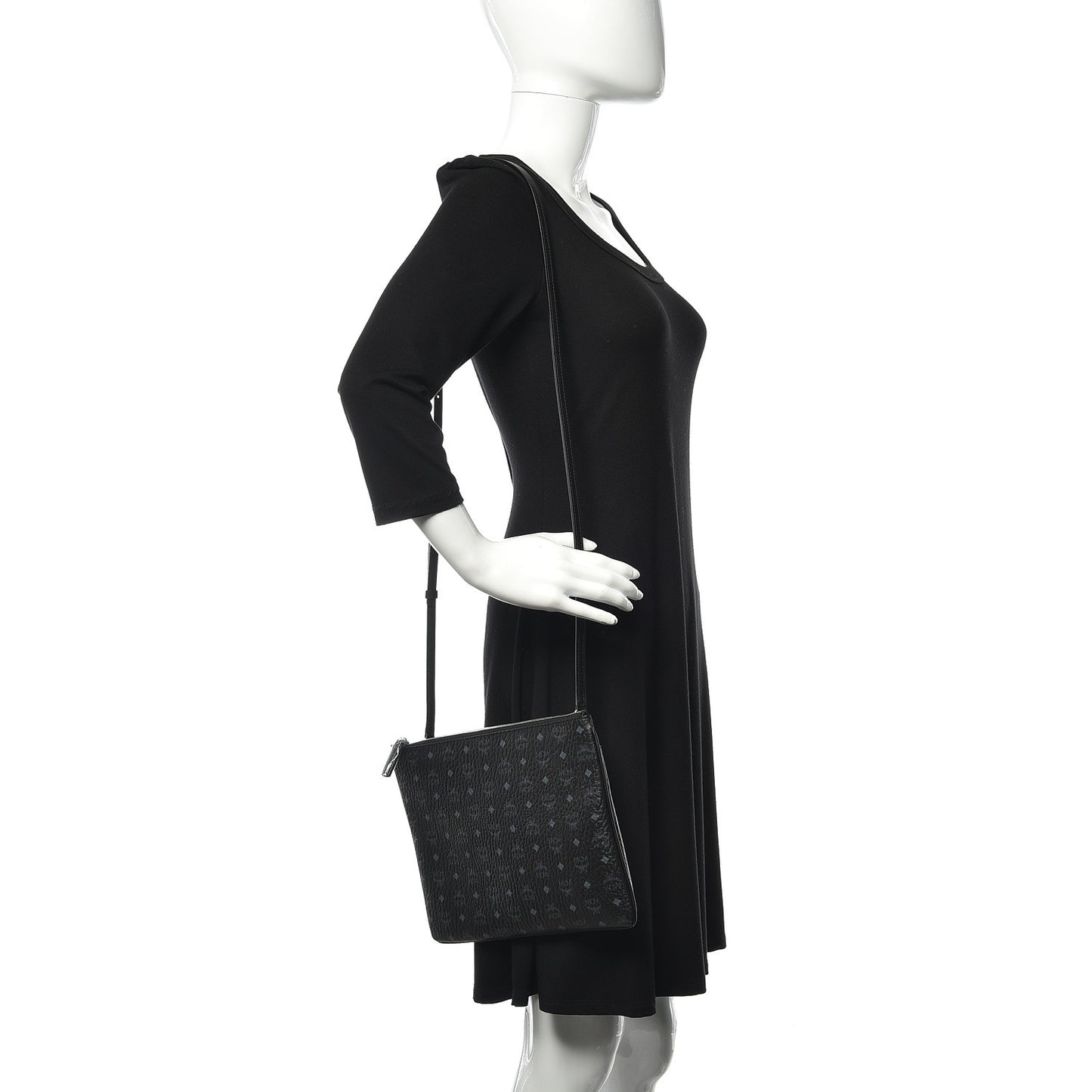 Visetos Medium Crossbody Pouch Black