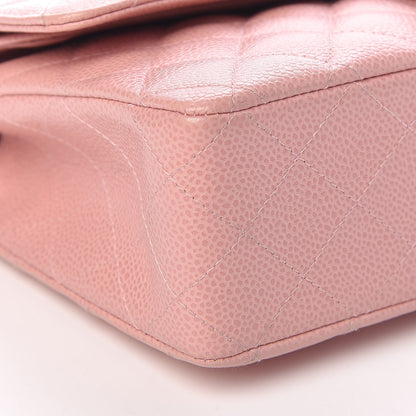 Chanel Caviar Quilted Medium Double Flap Pink 8 of 15