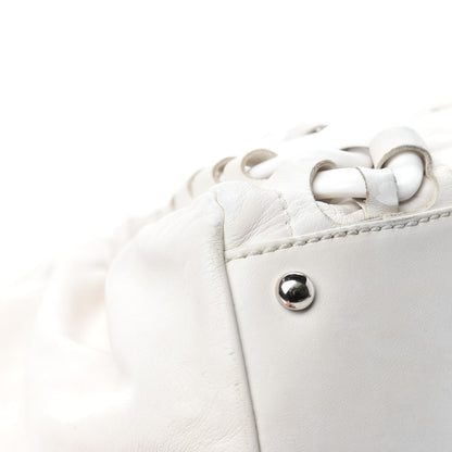 Chanel Calfskin Modern Chain Rhodoid East West Tote White 8 of 12