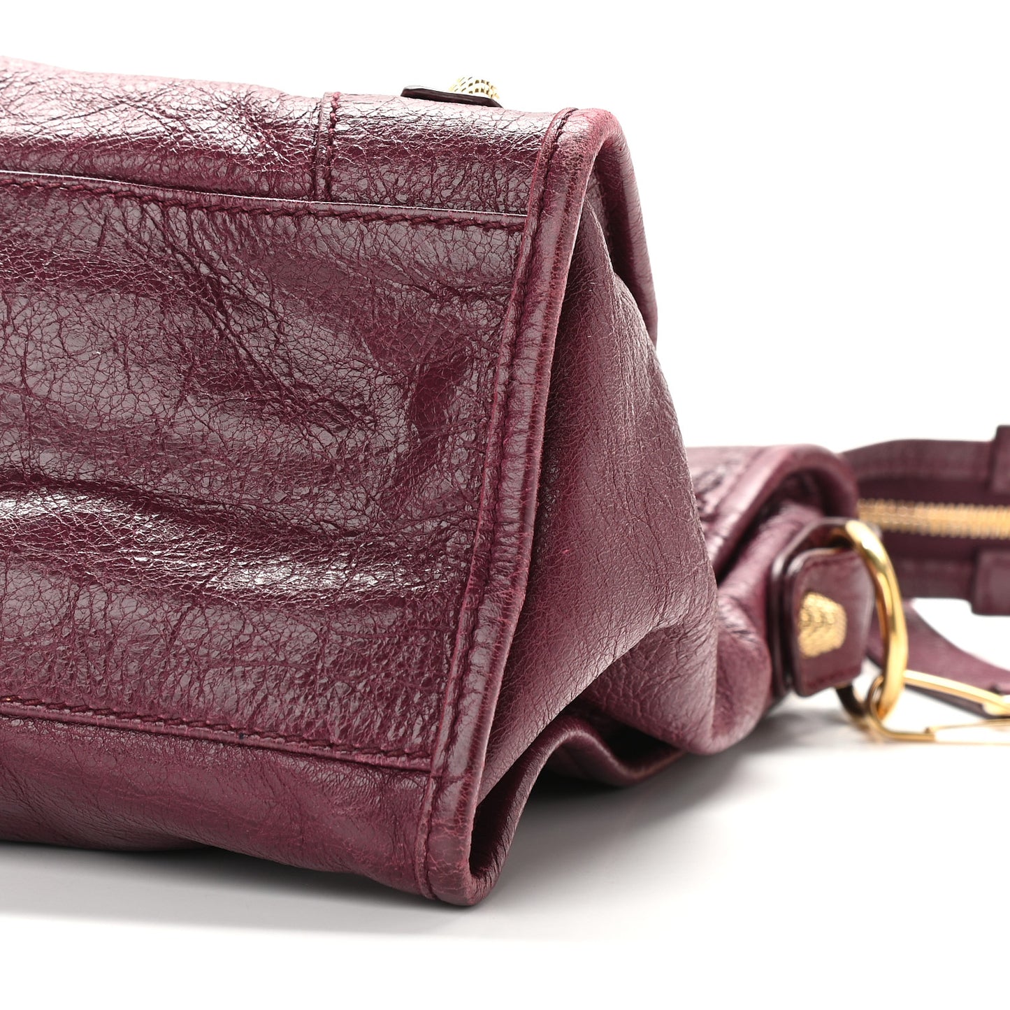 Agneau Giant 12 Gold Hardware City Violet Prune