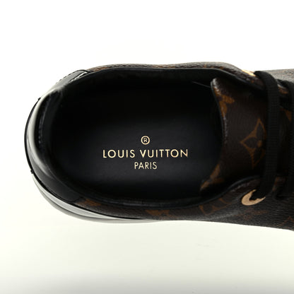 Louis Vuitton Patent Monogram Frontrow Sneakers 37 7 of 16