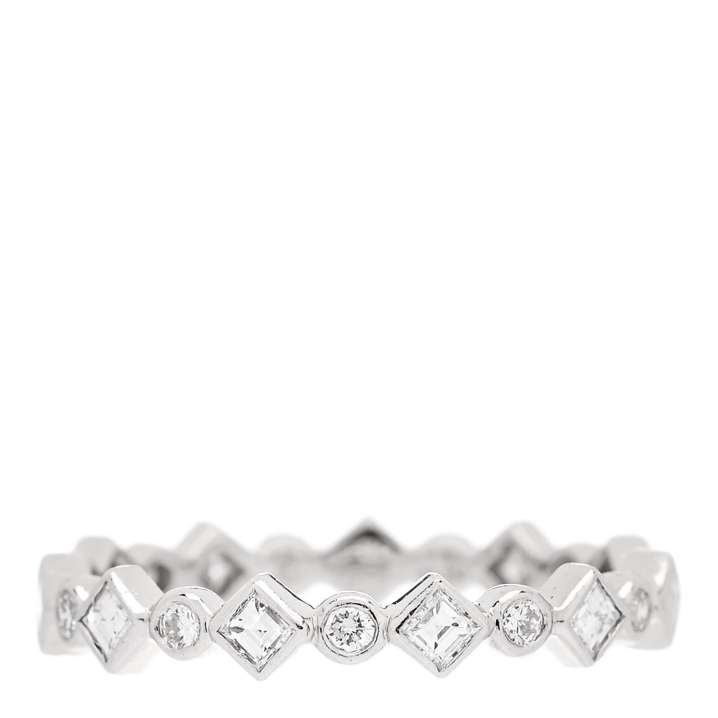 Platinum Diamond Jazz Band Ring 49 5
