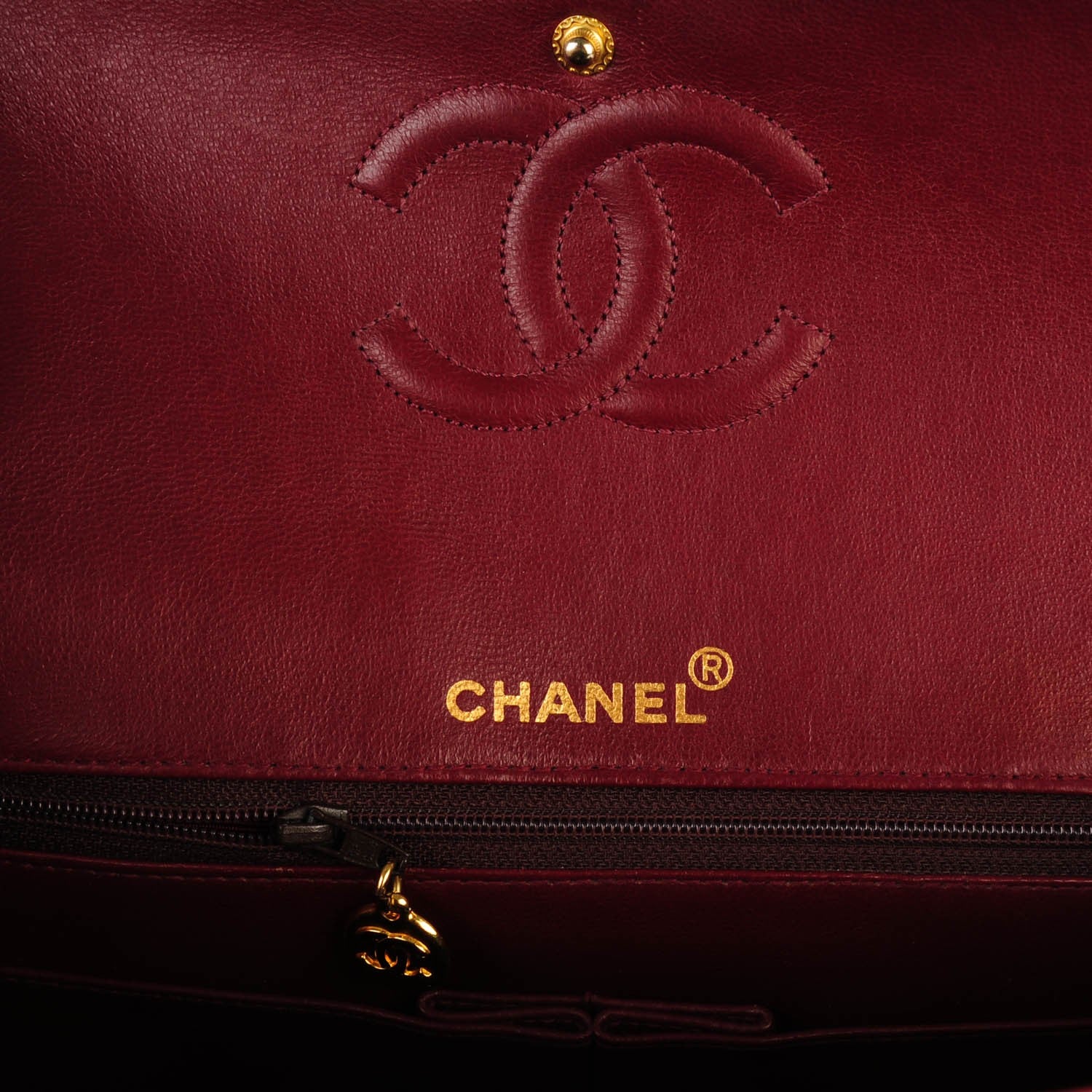 Chanel Lambskin Quilted Medium Double Flap Black 5 of 8