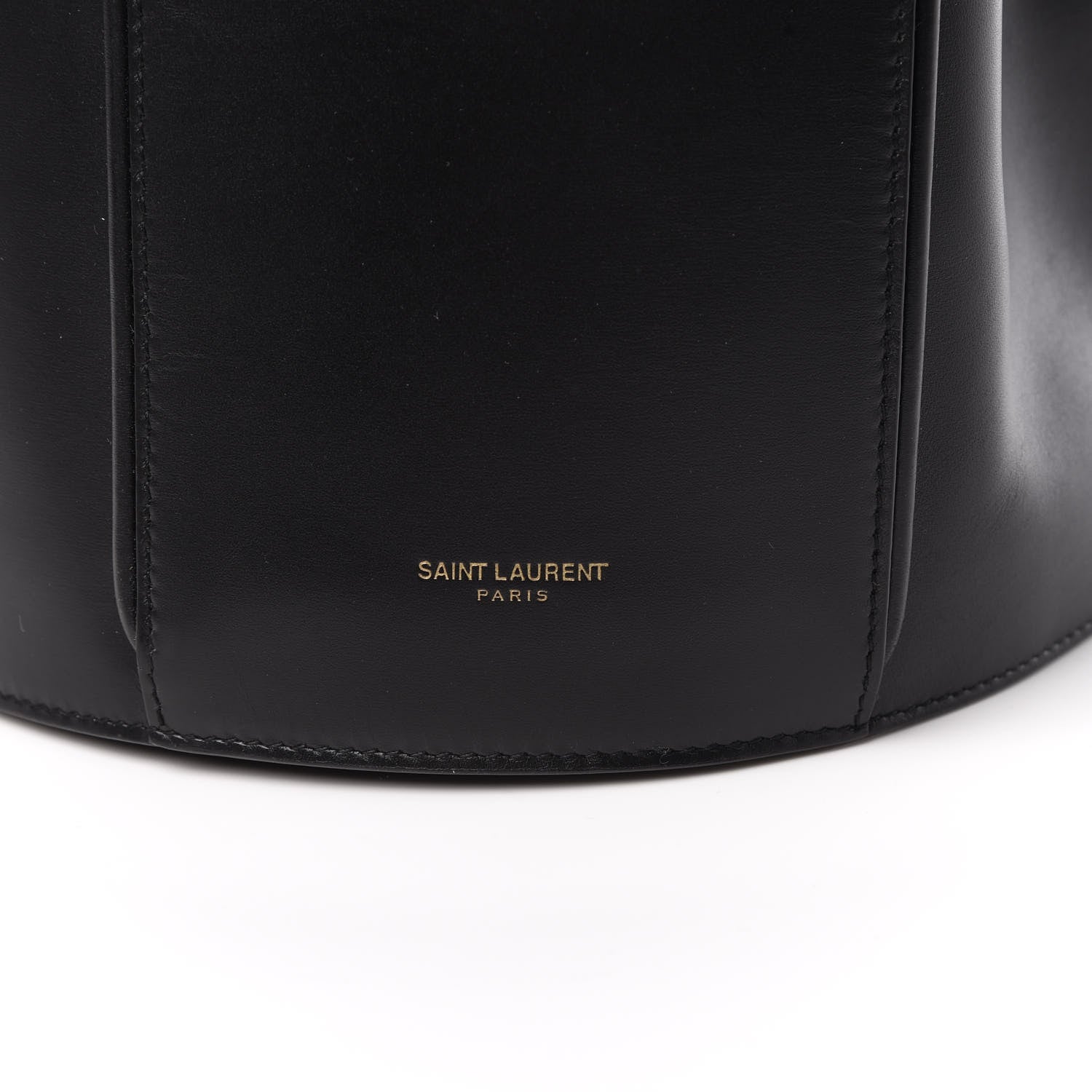 Saint Laurent Smooth Calfskin Medium Talitha Bucket Bag Black 9 of 9