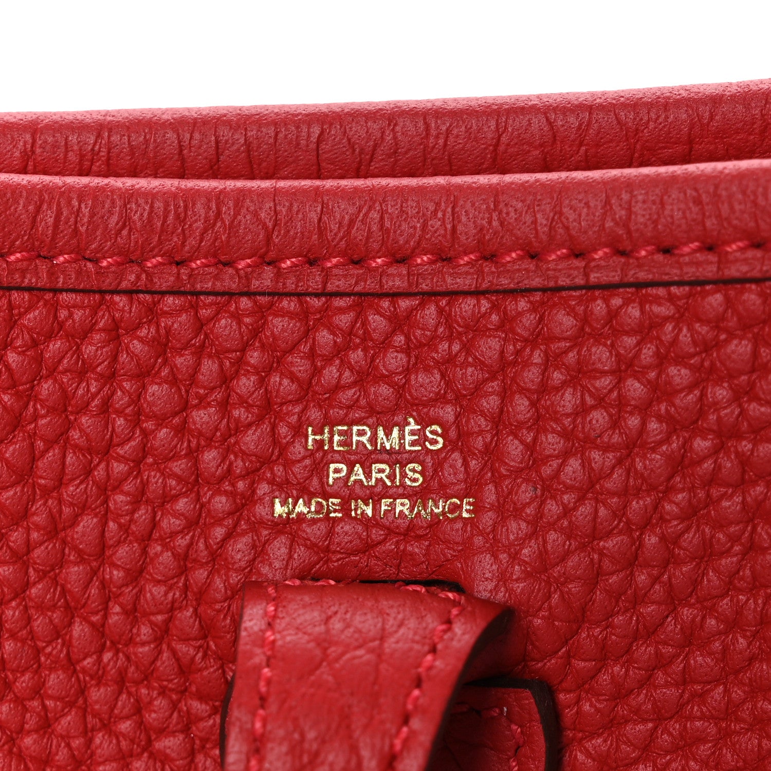 Hermes Taurillon Clemence Evelyne TPM Rouge Casaque 6 of 10
