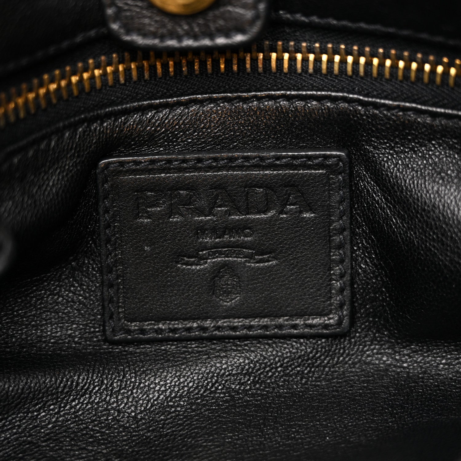 Prada Nappa Stripes Hobo Black 6 of 10