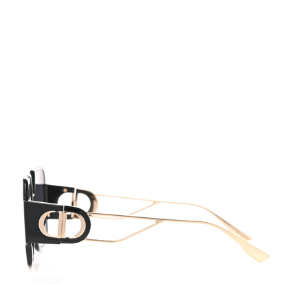 Christian Dior Acetate Square 30 Montaigne 2 Sunglasses Black Gold 3 of 9