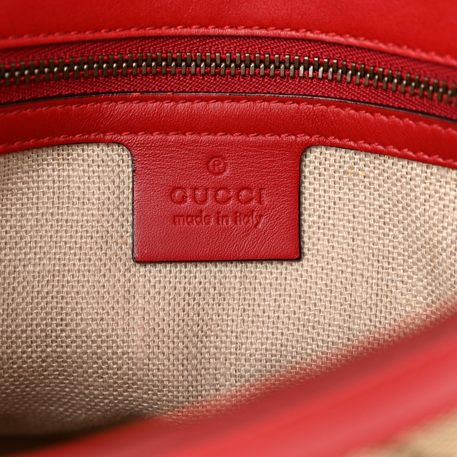 Gucci Monogram Ruinart Calfskin Medium Lady Web Shoulder Bag Beige Ebony Hibiscus Red 6 of 17