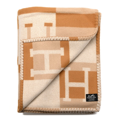 Hermes Wool Cashmere Avalon Bayadere Blanket Ble 2 of 3