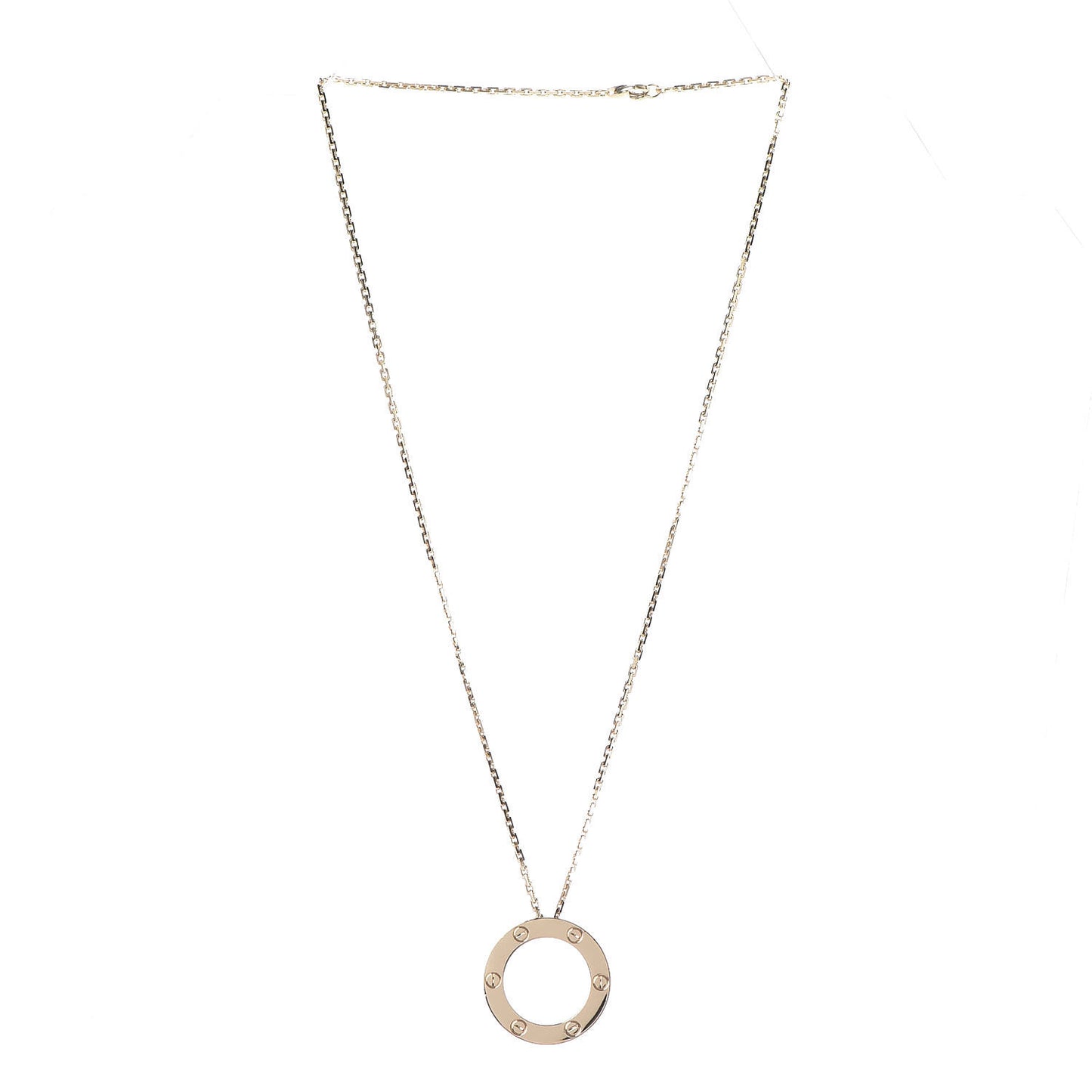 18K Yellow Gold LOVE Pendant Necklace