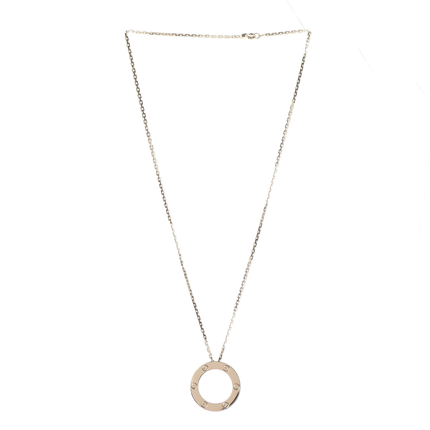Cartier 18K Yellow Gold LOVE Pendant Necklace 3 of 5