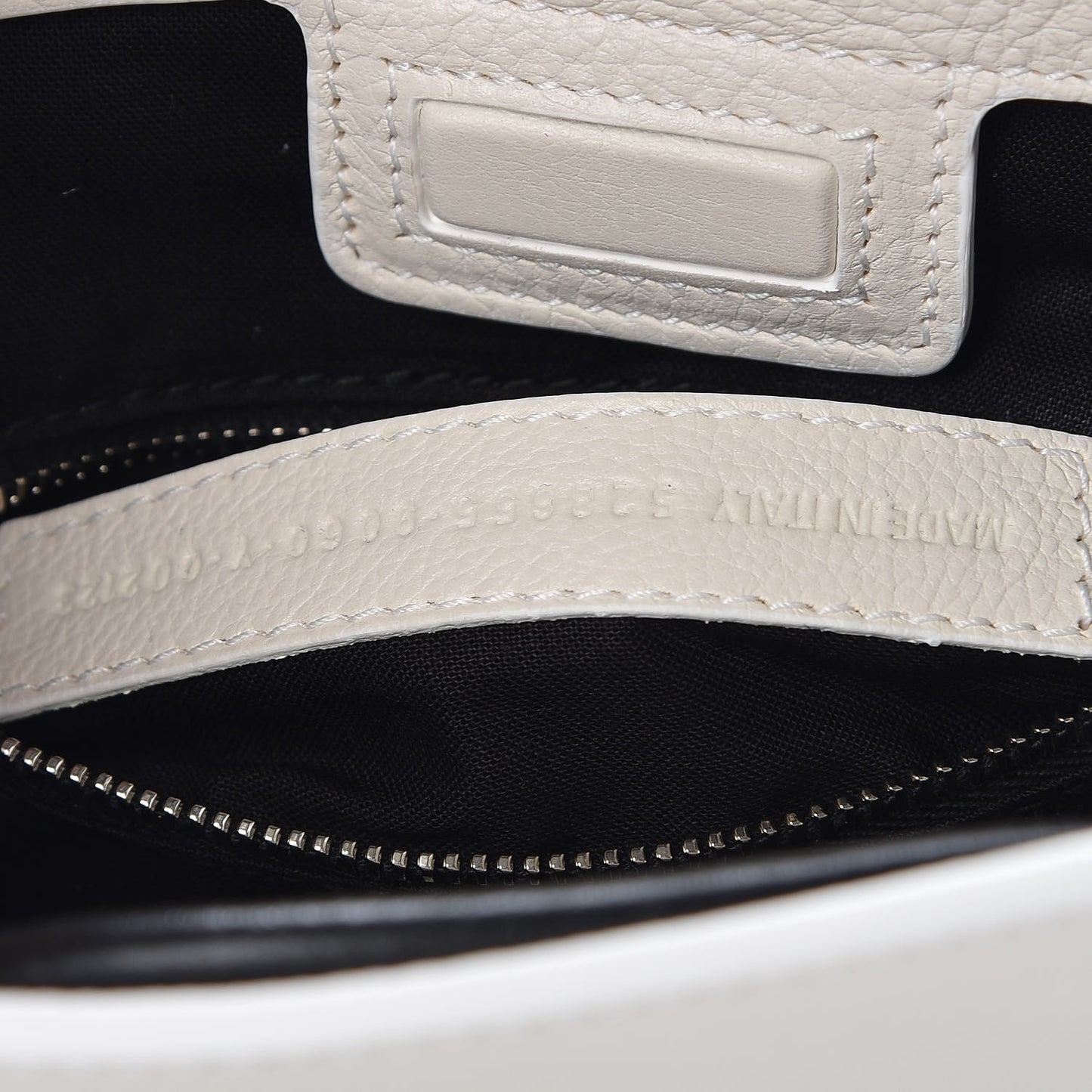 Calfskin Logo XXS Shopping Tote White
