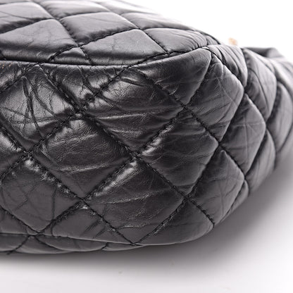 Chanel Aged Calfskin Quilted Large Reissue Camera Case Black 9 of 9