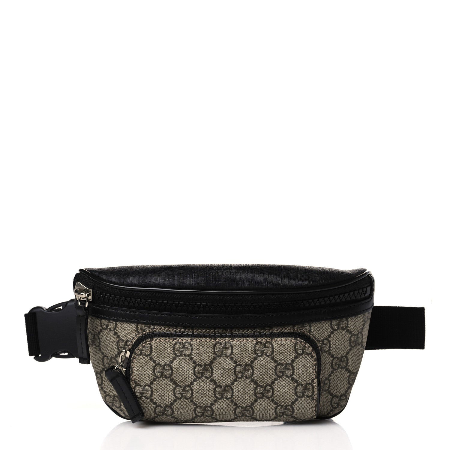 Gucci GG Supreme Monogram Belt Bag Black 1 of 9