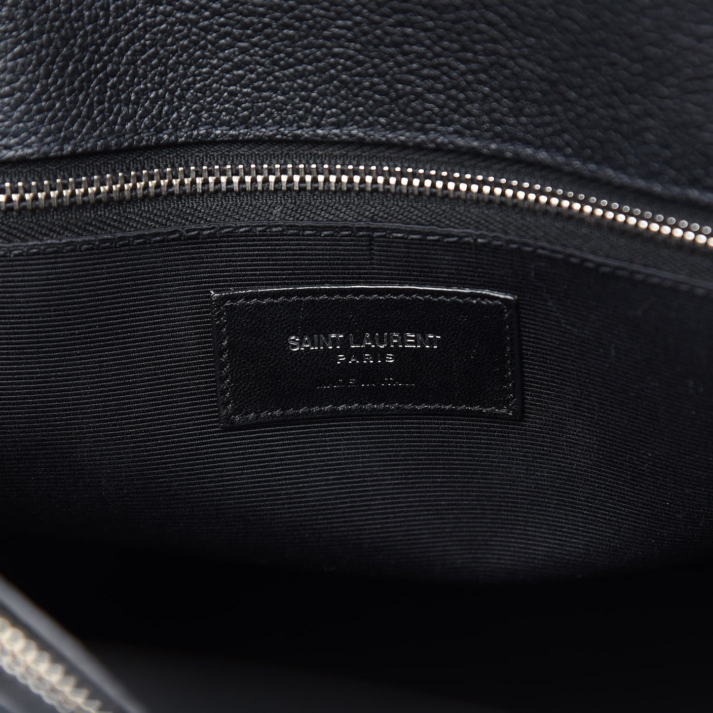 Grained Calfskin Small Sac De Jour Black