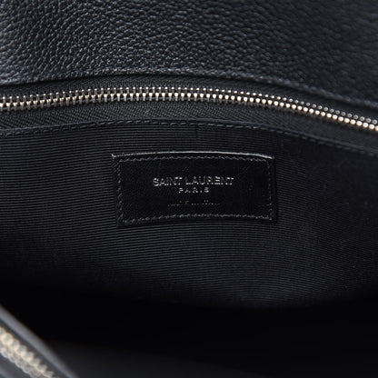 Saint Laurent Grained Calfskin Small Sac De Jour Black 6 of 10