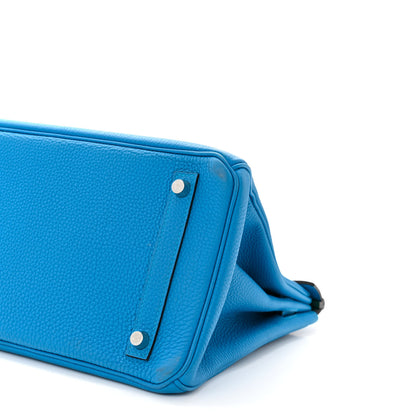 Hermes Togo Verso Birkin 30 Bleu Zanzibar Malachite 10 of 11