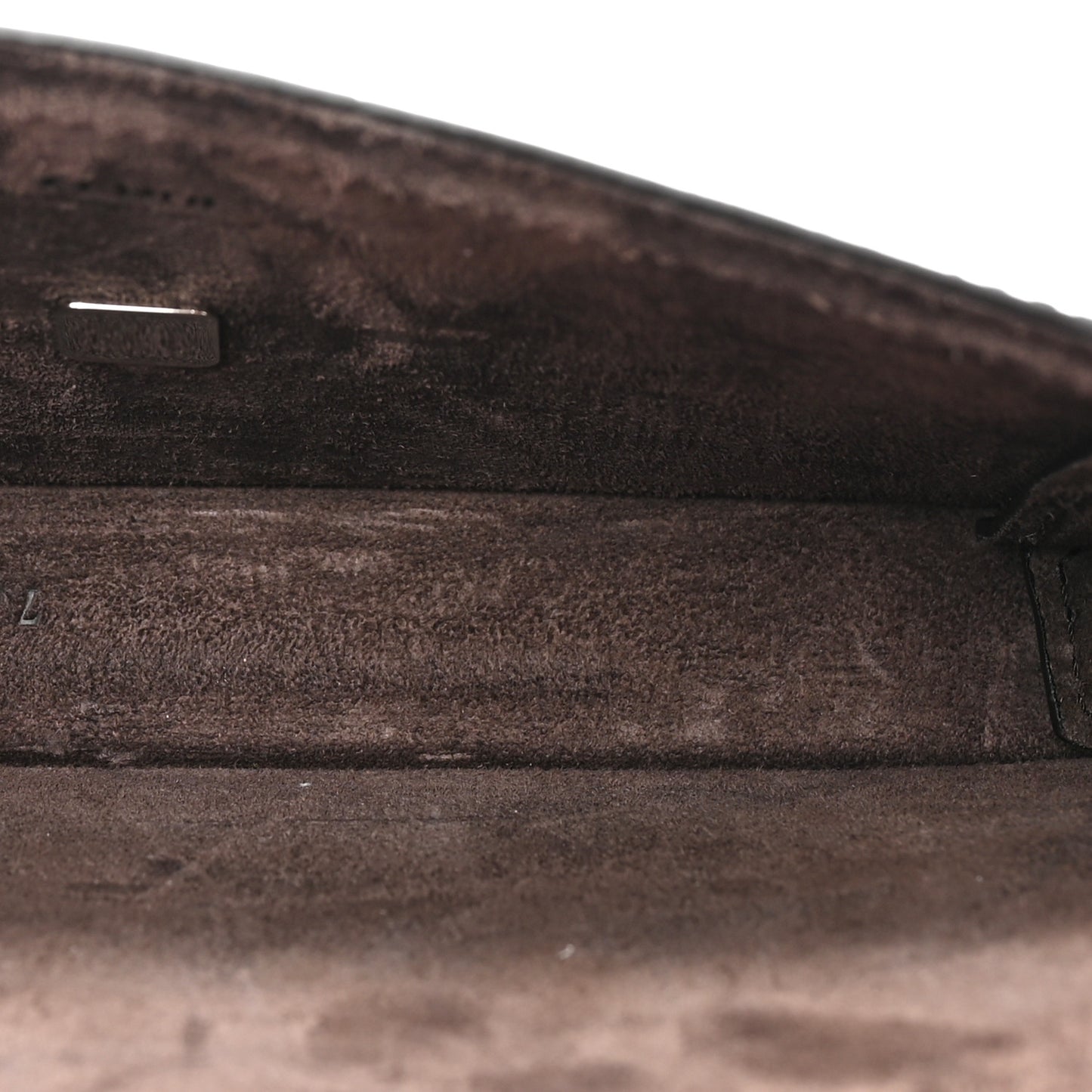 Recycled Fabric Jacquard Vitello King FF 1974 Baguette Soft Trunk Phone Pouch Tobacco Moro Notte