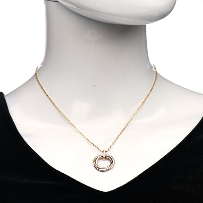 Cartier 18K Pink White Yellow Gold Diamond Trinity Pendant Necklace 2 of 5