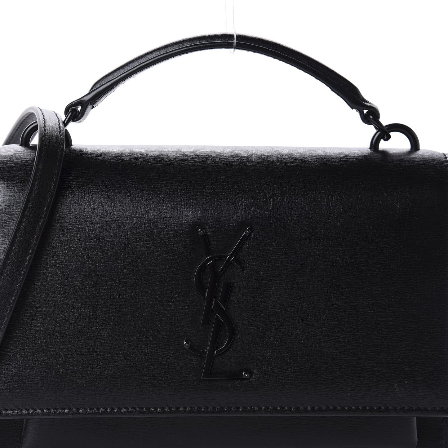 Calfskin Monogram Sunset Chain Wallet Black