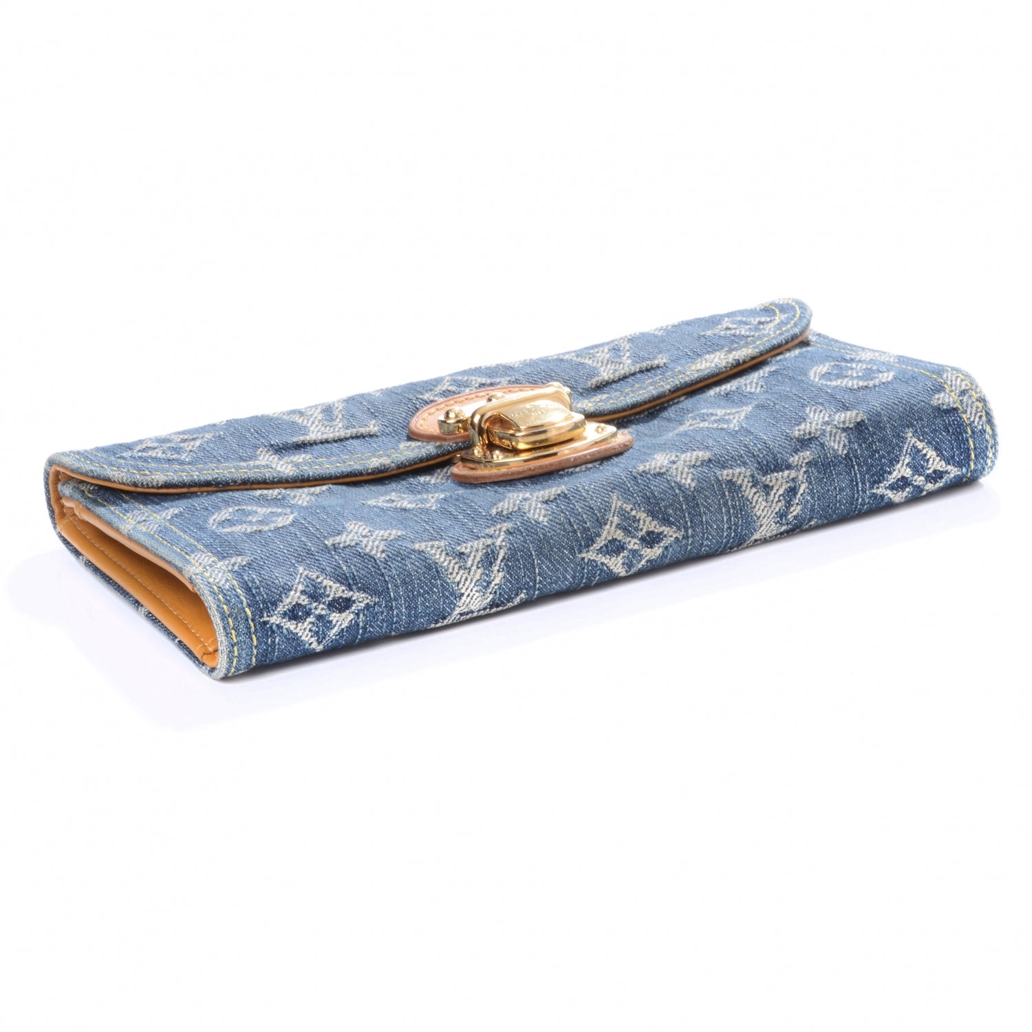 Louis Vuitton Denim Amelia Wallet Blue 4 of 8